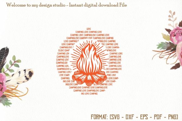 Campfire Svg, Camping Svg, Camper Svg