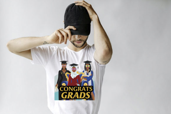 Congrats Grads Afro Girl Squad