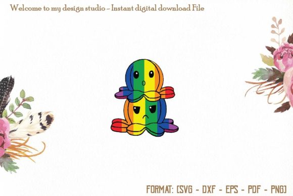 Cute Octopuses Svg
