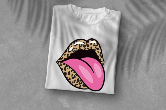 Glossy Leopard Plaid Lips