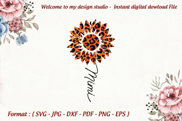 Sunflower Mimi Svg, Mimi Svg, Pattern