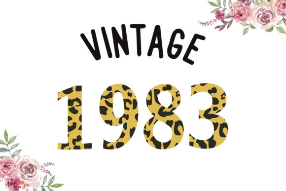 Vintage 1983 Leopard Font